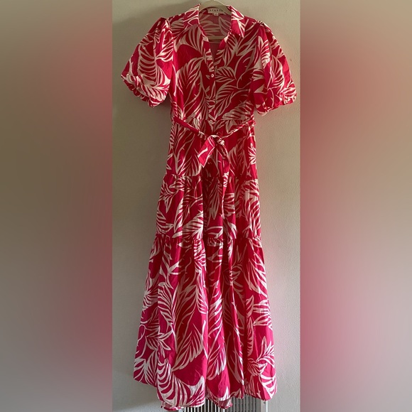 NWOT Elegant Pink Floral Maxi Dress size S new without tags - Picture 6 of 9